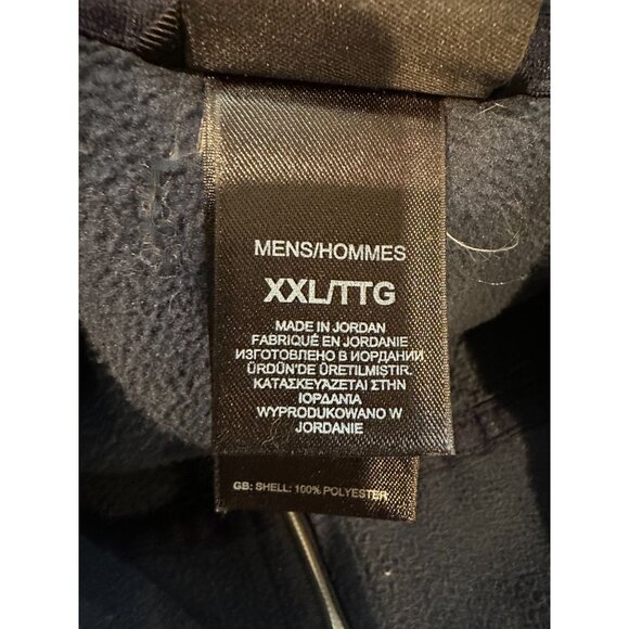 The North Face Men’s Sz XXL 2XL Navy Quarter Zip Fleece Pullover Sweatshirt - Picture 7 of 8